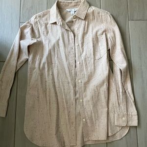 Speckled button down top🌾